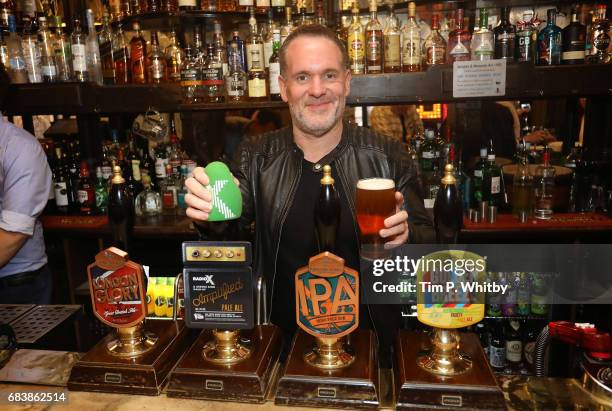 Radio X presenter Chris Moyles attends the launch of Greene King's new ale, Amplified, produced in partnership with Radio X at The Salisbury on May...