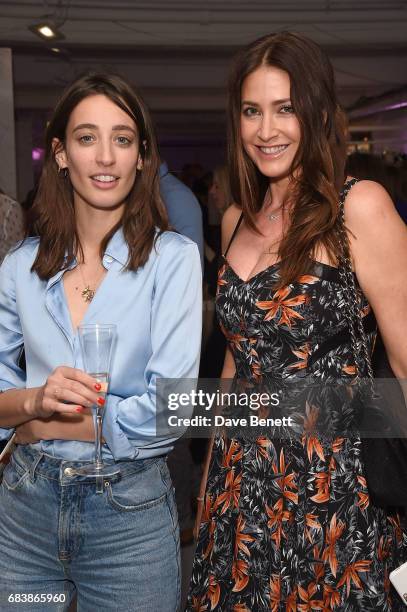 Laura Jackson and Lisa Snowdon attend the House of Fraser AW17 Press Show at The Vinyl Factory on May 16, 2017 in London, England.