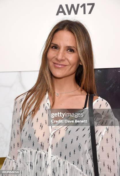 Amanda Byram attends the House of Fraser AW17 Press Show at The Vinyl Factory on May 16, 2017 in London, England.