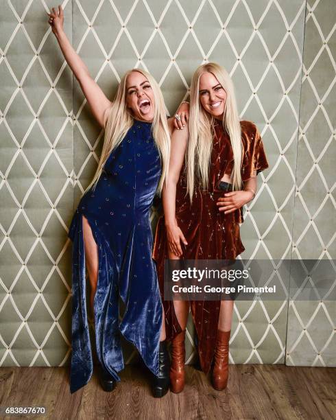 Cailli Beckerman and Sam Beckerman pose in the 2017 Canadian Arts And Fashion Awards Portrait Studio at the Fairmont Royal York Hotel on April 7,...