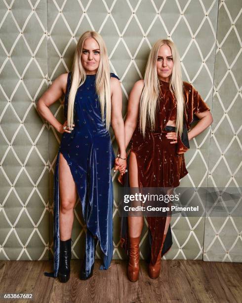 Cailli Beckerman and Sam Beckerman pose in the 2017 Canadian Arts And Fashion Awards Portrait Studio at the Fairmont Royal York Hotel on April 7,...