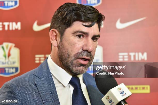 Marcelo Salas former SS Lazio player during a pre-match press conference on May 16 2017 at Stadio Olimpico in Rome, Italy.