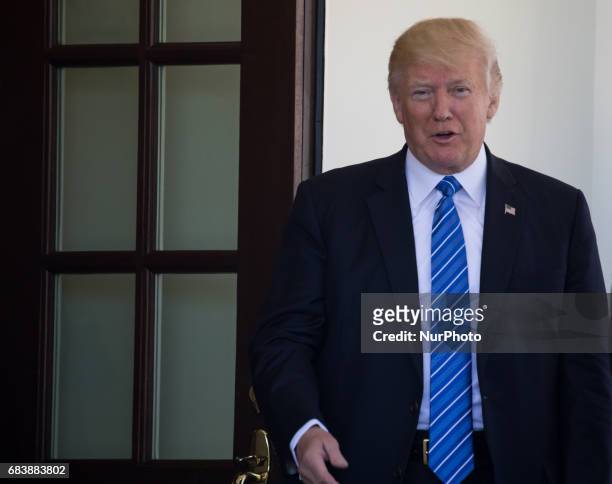 President Trump welcomed Crown Prince Muhammad bin Zayid Al Nuhayyan of Abu Dhabi, at the West Wing Portico of the White House, On Monday, May 15,...
