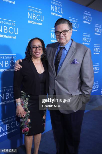 NBCUniversal Upfront in New York City on Monday, May 15, 2017 -- Red Carpet -- Pictured: S. Epatha Merkerson, Oliver Platt, "Chicago Med" on NBC --