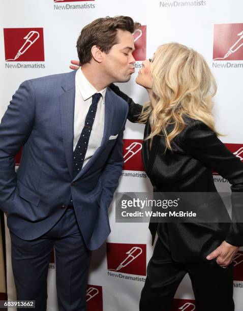 Andrew Rannells and Judith Light attend The New Dramatists' 68th Annual Spring Luncheon at the Marriott Marquis on May 16, 2017 in New York City.