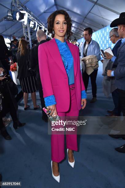 NBCUniversal Upfront in New York City on Monday, May 15, 2017 -- Red Carpet -- Pictured: Jennifer Beals, "Taken" on NBC. --