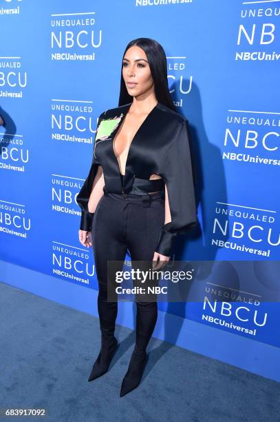NBCUniversal Upfront in New York City on Monday, May 15, 2017 -- Red Carpet -- Pictured: Kim Kardashian, "Keeping Up with the Kardashians" on E!...