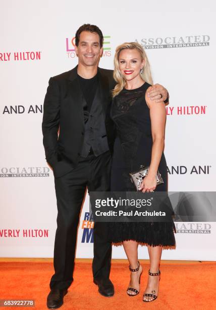 Actor Johnathon Schaech and his Wife Julie Solomon attend the 24th annual Race To Erase MS Gala at The Beverly Hilton Hotel on May 5, 2017 in Beverly...
