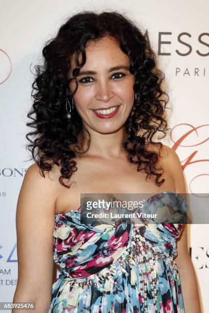 Journalist Aida Touihri attends Global Gift Gala 2017 at Hotel George V on May 16, 2017 in Paris, France.