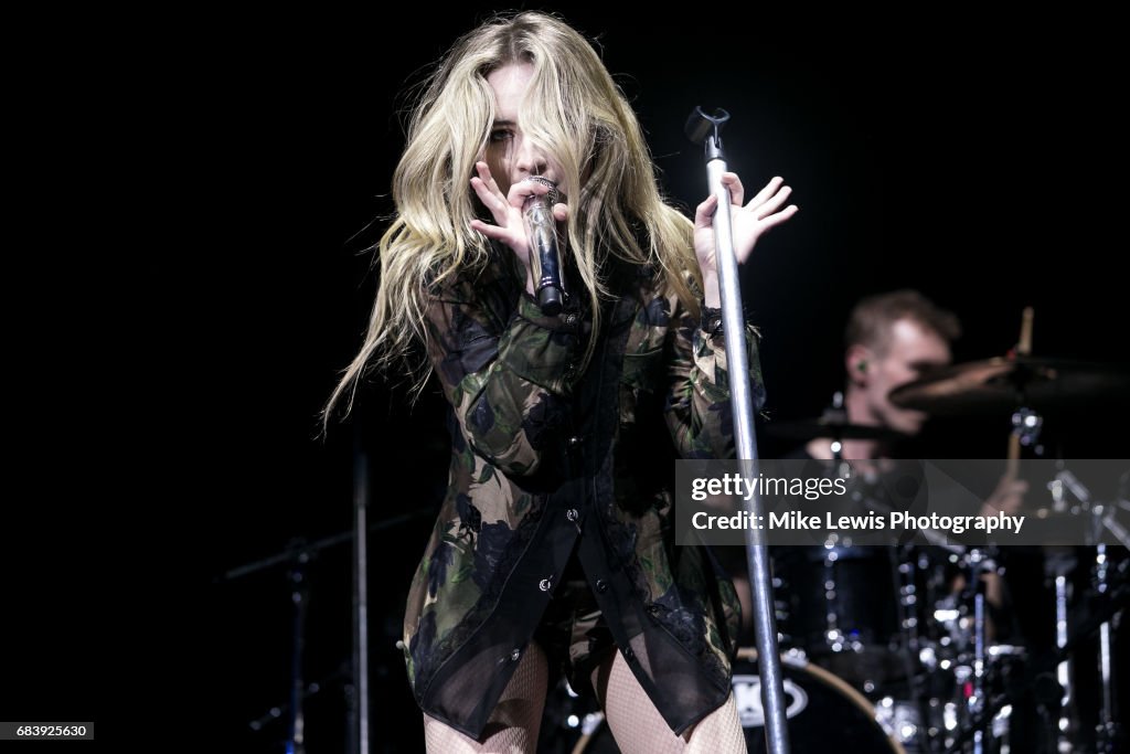 Sabrina Carpenter performs on stage at Motorpoint Arena on May 16