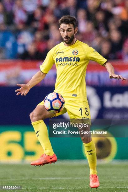 Bojan Jokic of Villarreal CF during the La Liga match between Atletico de Madrid vs Villarreal CF at the Estadio Vicente Calderon on 25 April 2017 in...