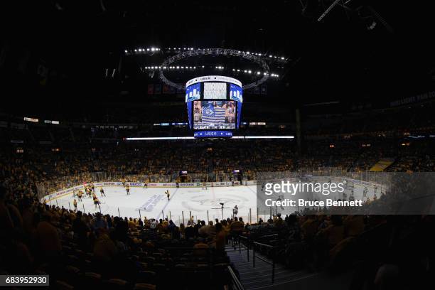 General view prior to Game Three of the Western Conference Final between the Anaheim Ducks and the Nashville Predators during the 2017 Stanley Cup...