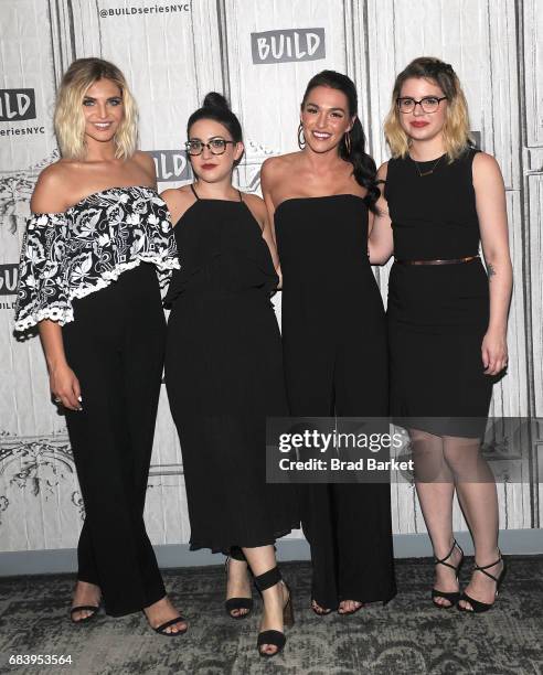 Olivia Caridi, Emma Gray, Alexis Waters and Claire Fallon attend a discussion of the "Bachelorette" with the "Here To Make Friends" Podcast at Build...