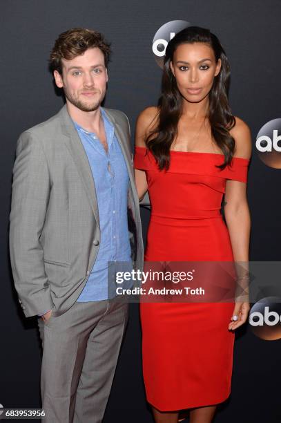 Jack Cutmore-Scott and Ilfenesh Hadera attend the 2017 ABC Upfront on May 16, 2017 in New York City.