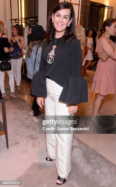 Liz Ryan attends the launch of Plum Sykes' new book, "Party Girls Die In Pearls", at Burberry Michigan Avenue on May 16, 2017 in Chicago, Illinois.