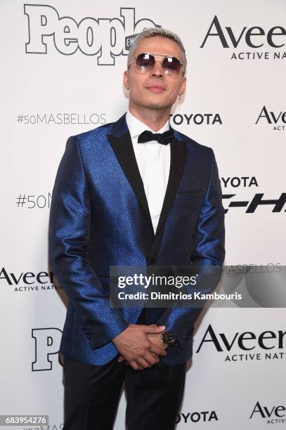Reykon arrives at People en Espanol's 50 Most Beautiful Gala 2017 at Espace on May 16, 2017 in New York City.