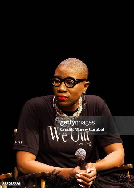 Aisha Hinds attends SAG-AFTA Foundation Coversations with Aisha Hinds, Alano Miller, Amirah Vann, and DeWanda Wise of "Underground" at SAG-AFTRA...