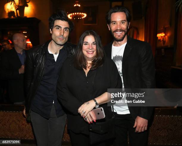 Louis Cancelmi, talent manager Serena Esposito and Tom Pelphrey attend the Gersh Upfronts Party at The Jane Hotel on May 16, 2017 in New York City.