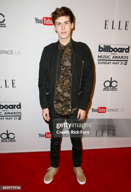 Actor Aidan Alexander attends the '2017 Billboard Music Awards' And ELLE Present Women In Music At YouTube Space LA at YouTube Space LA on May 16,...