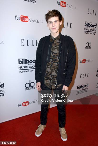 Actor Aidan Alexander attends the '2017 Billboard Music Awards' And ELLE Present Women In Music At YouTube Space LA at YouTube Space LA on May 16,...