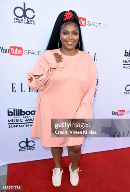 Singer Lizzo attends the '2017 Billboard Music Awards' And ELLE Present Women In Music At YouTube Space LA at YouTube Space LA on May 16, 2017 in Los...