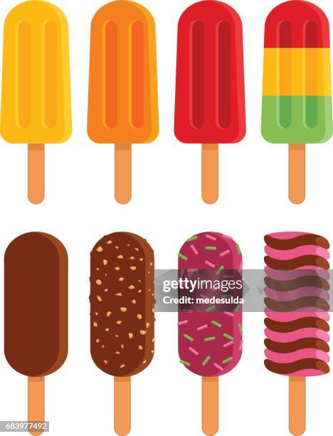 ice cream - holding lollipop stock illustrations