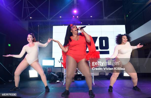 Singer Lizzo performs onstage at the '2017 Billboard Music Awards' And ELLE Present Women In Music at YouTube Space LA on May 16, 2017 in Los...