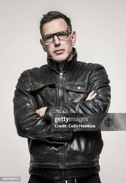 man with crossed arms and attitude - leather jacket stock pictures, royalty-free photos & images