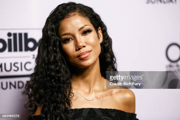 Singer Jhene Aiko attends the '2017 Billboard Music Awards' and ELLE Present Women In Music at YouTube Space LA at YouTube Space LA on May 16, 2017...