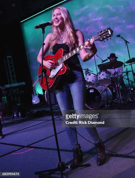 Singer/Songwriter Ashley Campbell performs during Music Biz 2017 - Industry Jam 2 at the Renaissance Hotel on May 15, 2017 in Nashville, Tennessee.
