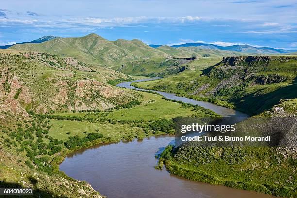 mongolia, orkhon river, canyon - orkhon river stock pictures, royalty-free photos & images