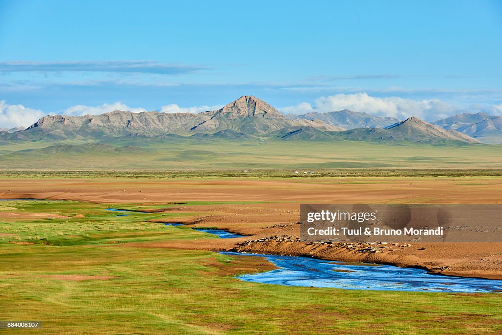 Mongolia, landscape of sand dune