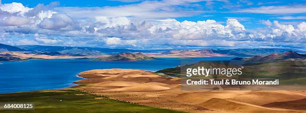mongolia, zavkhan, khar nuur lake - semi arid stock pictures, royalty-free photos & images