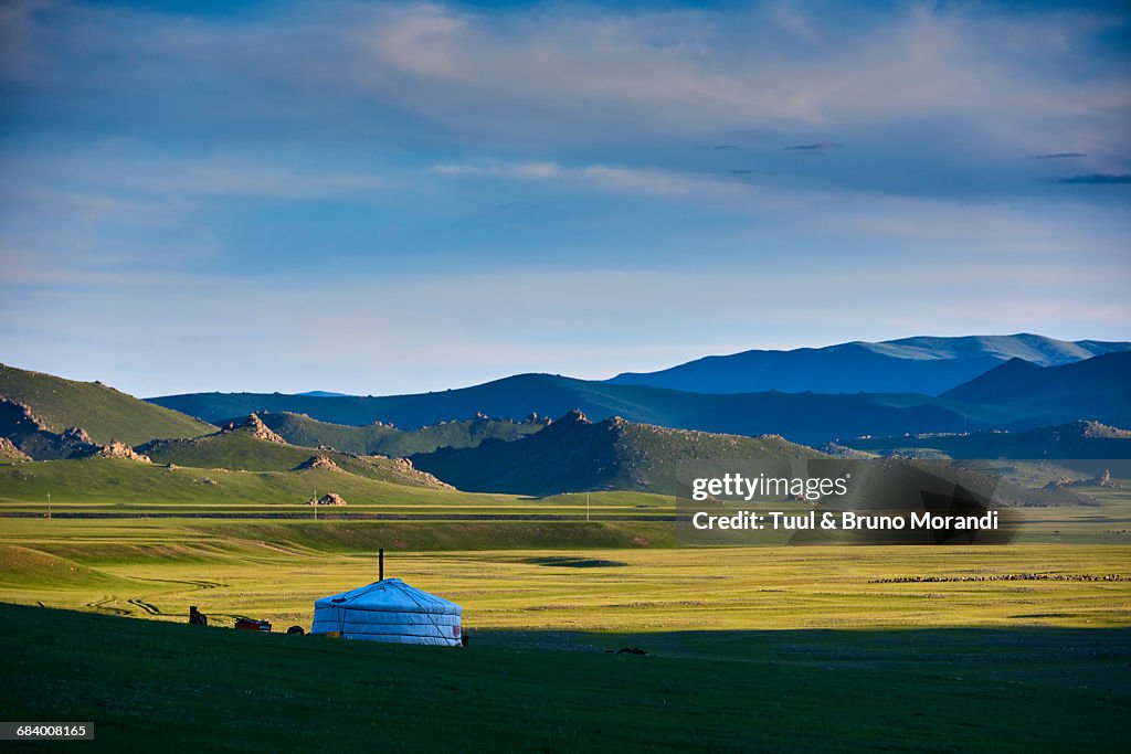 Mongolia, nomad camp, yurt