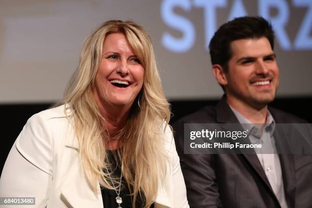 Bernice Howes and Brad North speak onstage at the "American Gods" Crafts FYC Event at Linwood Dunn Theater on May 16, 2017 in Los Angeles, California.