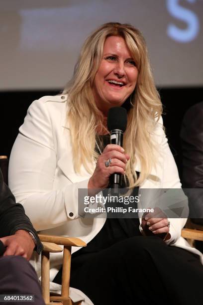 Producer Bernice Howes speaks onstage at the "American Gods" Crafts FYC Event at Linwood Dunn Theater on May 16, 2017 in Los Angeles, California.