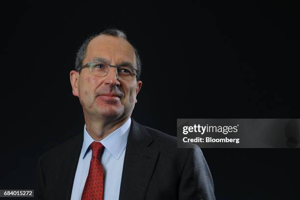 Chris Grigg, chief executive officer of British Land Company Plc, poses for a photograph following a Bloomberg Television interview in London, U.K.,...