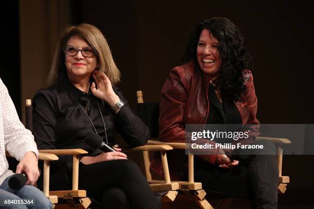 Casting director's Margery Simkin and Orly Sitowitz speak onstage at the "American Gods" Crafts FYC Event at Linwood Dunn Theater on May 16, 2017 in...