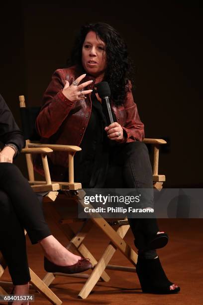 Casting director Orly Sitowitz speaks onstage at the "American Gods" Crafts FYC Event at Linwood Dunn Theater on May 16, 2017 in Los Angeles,...