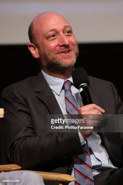 Executive producer Michael Green speaks onstage at the "American Gods" Crafts FYC Event at Linwood Dunn Theater on May 16, 2017 in Los Angeles,...