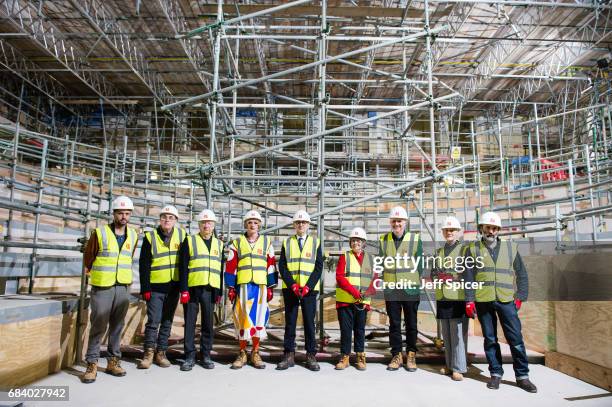 Royal Academicians Conrad Shawcross, Humphrey Ocean, Michael Craig-Martin, Grayson Perry, Christopher Le Brun , Phyllida Barlow, Patrick Brill aka...