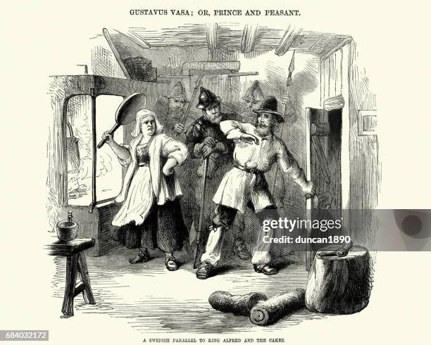 ilustrações de stock, clip art, desenhos animados e ícones de gustav vasa , or prince and peasant - século xvii