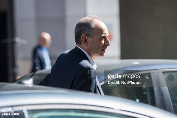 Eric Woerth in Paris, France, on May 16, 2017 for a LR Right Wing Party meeting after French Presidential Election.