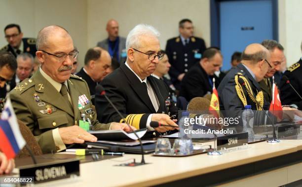 Vice admiral Serdar Dulger , Military Representative of Turkey to NATO, attends a meeting of 177th NATO - Military Committee in Chiefs of Defense...
