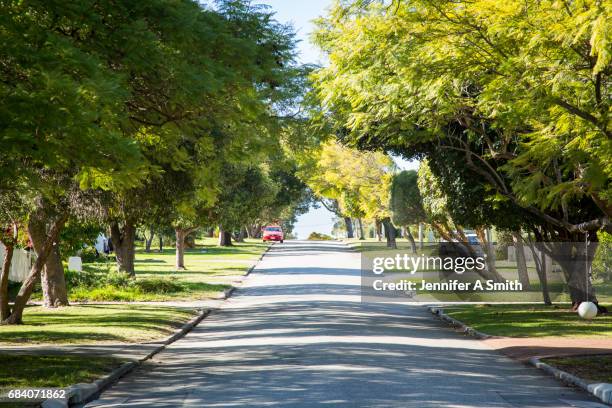 perth suburbs - suburban street stock pictures, royalty-free photos & images