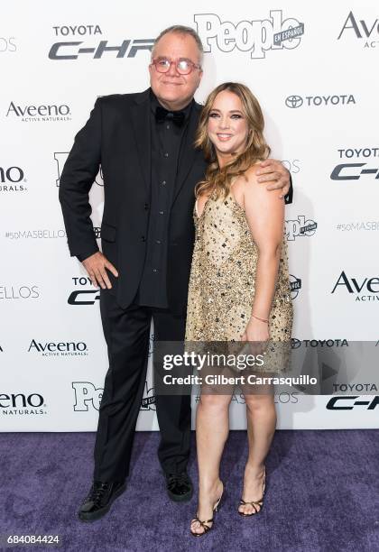 Editor in Chief of People en Espanol Armando Correa and Adamari Lopez arrive at People en Espanol's 50 Most Beautiful Gala 2017 at Espace on May 16,...