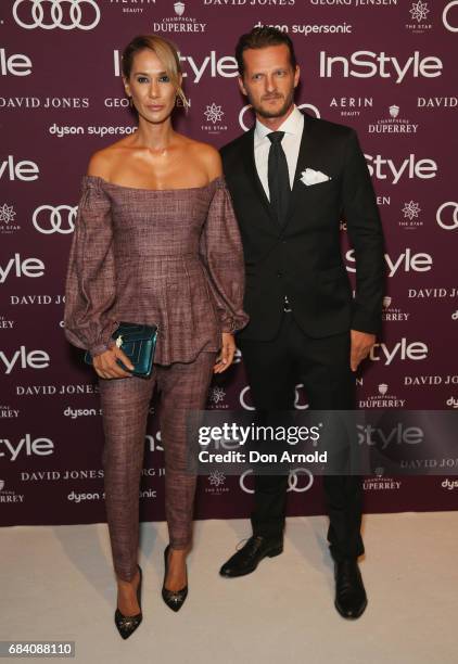 Lindy Klim and Adam Ellis arrive ahead of the Women of Style Awards at The Star on May 17, 2017 in Sydney, Australia.