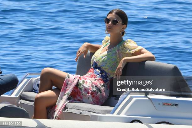 Emily Ratajkowski is spotted during the 70th annual Cannes Film Festival at on May 17, 2017 in Cannes, France.