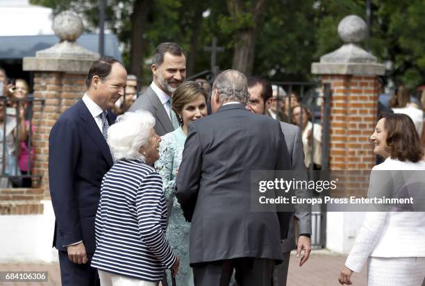 Prince Konstantin of Bulgaria, Queen Letizia's grandmother Menchu Alvarez del Valle, King Felipe of Spain, Queen Letizia of Spain, King Juan Carlos,...