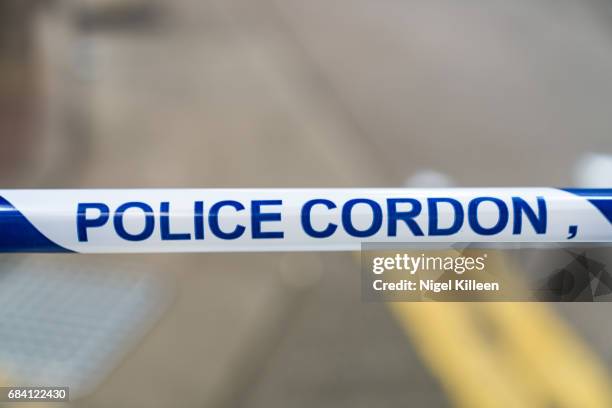 police tape, hong kong - rope barrier stock pictures, royalty-free photos & images